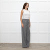 Fabiana Filippi Light Grey Fine Wool Wide Leg Trousers