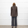 Samsoe & Samsoe Brown Recycled Wool Straight Fit Jacket