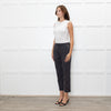 Fabiana Filippi Grey Wool Draw-String Trousers
