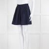Merlette Navy Textured Shorts