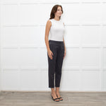 Fabiana Filippi Grey Wool Draw-String Trousers