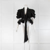 Luc-Ce Black Micro Pleat Top
