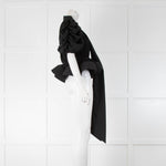 Luc-Ce Black Micro Pleat Top