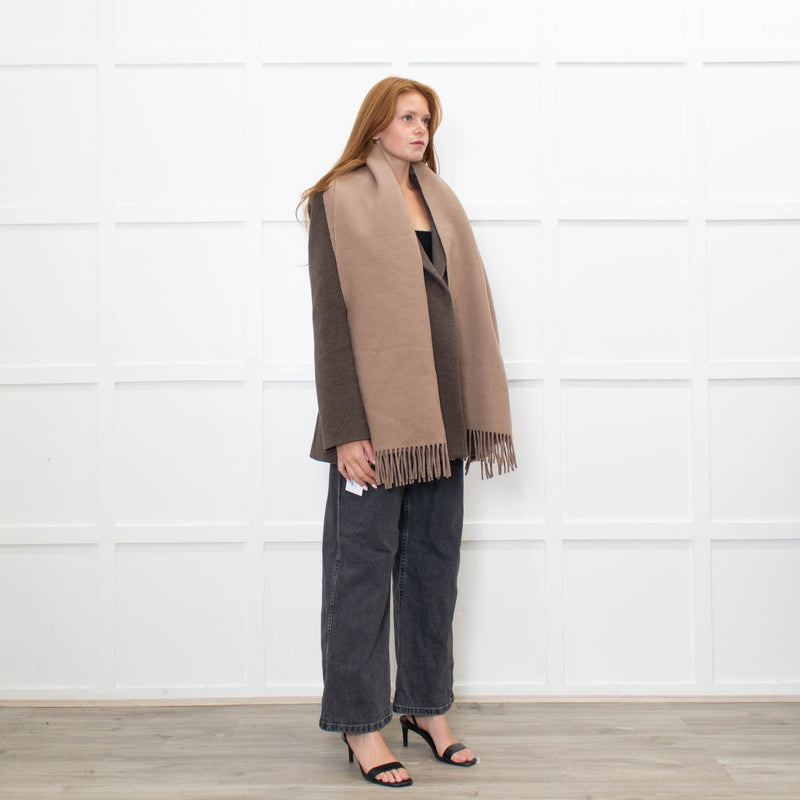 Acne Studios Taupe Wool Scarf