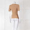 Zimmermann Gold Lurex Knit Short Sleeve Top