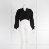 Hayley Menzies Black Bobble Cropped Cardigan