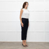 Fabiana Filippi Navy Blue Merino Wool Silver Trim Pocket Trousers