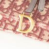 Christian Dior Burgundy Saddle Wallet On a Chain