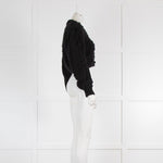 Hayley Menzies Black Bobble Cropped Cardigan