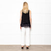Moulinette Soeurs Black Feather Fringe Top