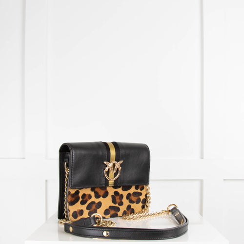 Pinko Crossbody with Leopard Panel