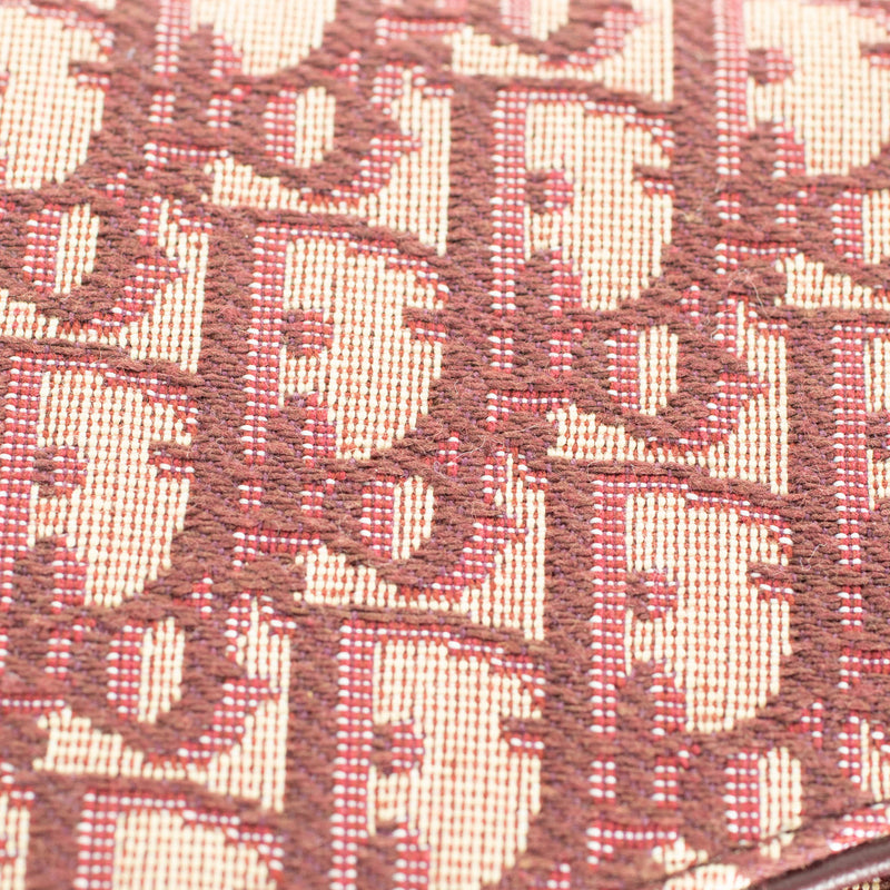 Christian Dior Burgundy Saddle Wallet On a Chain