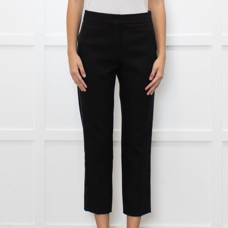 Me + Em Black Cigarette Side Strip Detail Trousers