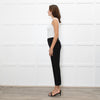 Me + Em Black Cigarette Side Strip Detail Trousers