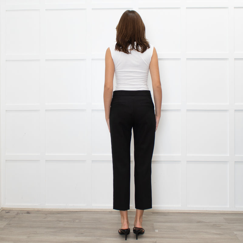 Me + Em Black Cigarette Side Strip Detail Trousers