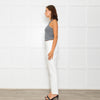 Escada White Stretchy Straight Leg Trousers