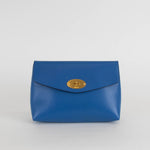 Mulberry Large Cobalt Blue Darley Clutch