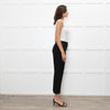 Me + Em Black Cigarette Side Strip Detail Trousers
