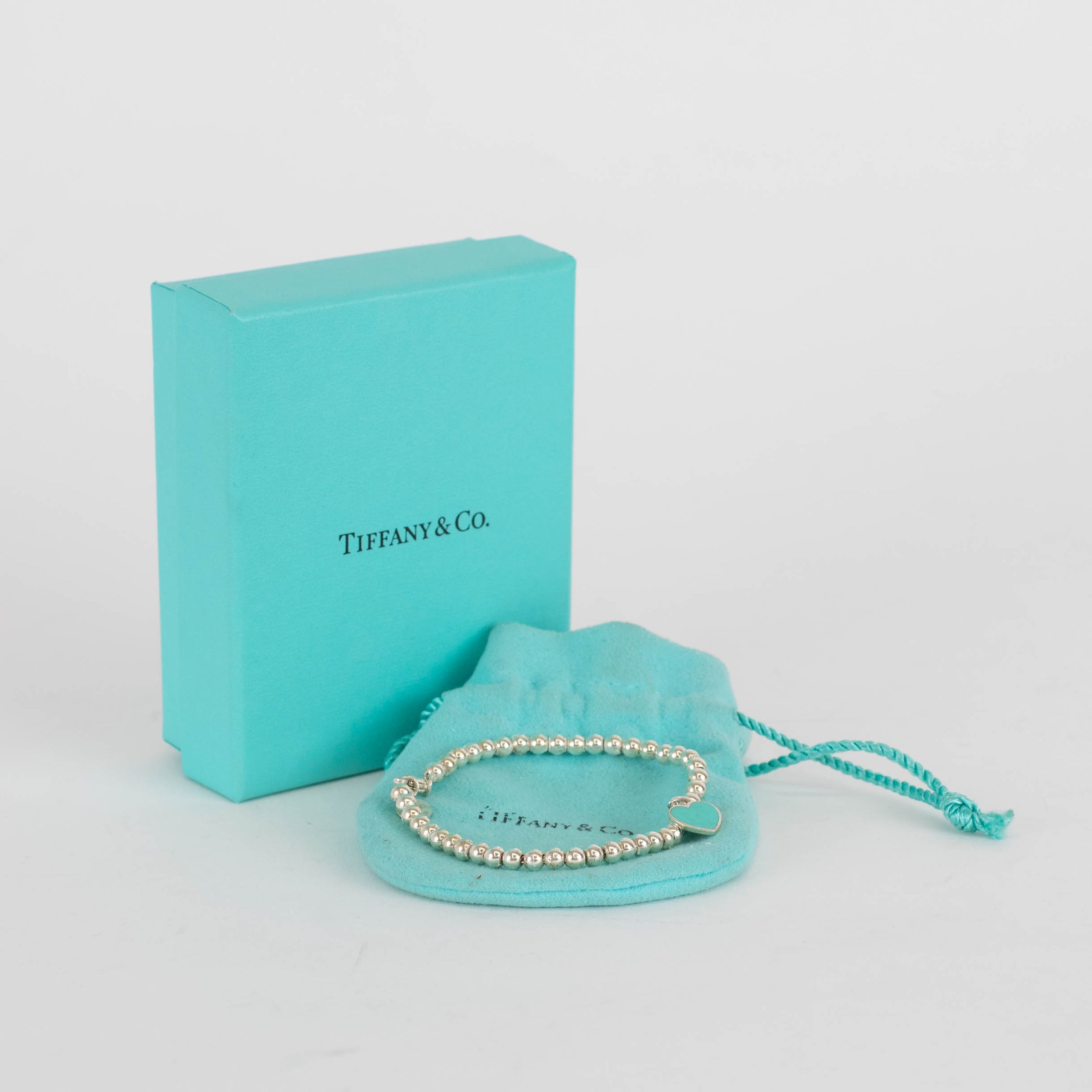 Tiffany Co Tiffany Blue Heart Tag Bead Bracelet – Phoenix Style
