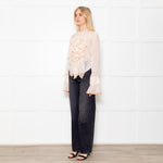 See By Chloe Peach Blouse With Ruffle Front
