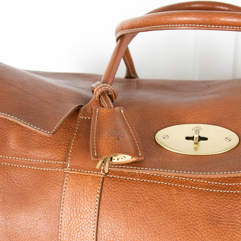 Mulberry Brown Oak Large Piccadilly Weekend Bag