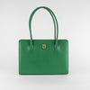 Launer London Emerald Green Lydia Shoulder Bag