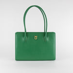 Launer London Emerald Green Lydia Shoulder Bag