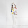 Erdem White Multicolored Floral Print Jacket
