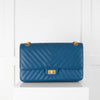 Chanel Blue 2.55 Reissue Chevron Quilted Lambskin Bag