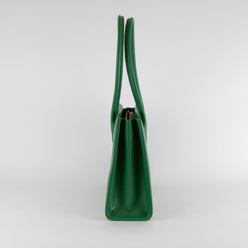 Launer London Emerald Green Lydia Shoulder Bag