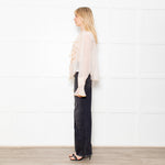 See By Chloe Peach Blouse With Ruffle Front