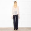 See By Chloe Peach Blouse With Ruffle Front