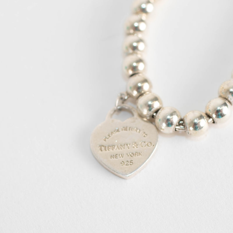 Tiffany & Co Tiffany Blue Heart Tag Bead Bracelet