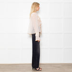 See By Chloe Peach Blouse With Ruffle Front