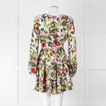 Borgo De Nor Cream Green Paradise Print Mini Dress