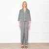 Maje Green Small Floral Print Pyjama Style Trousers