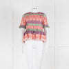 Alexis Pastel Pink  Cut Out Peplum Top
