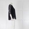 Goat Navy Lace Top