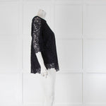 Goat Navy Lace Top
