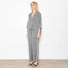 Maje Green Small Floral Pattern Pyjama Style Shirt
