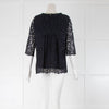 Goat Navy Lace Top