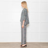 Maje Green Small Floral Pattern Pyjama Style Shirt