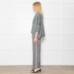 Maje Green Small Floral Pattern Pyjama Style Shirt