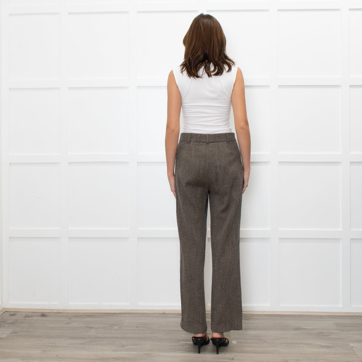 Weekend Max Mara Khaki Fleck Trousers