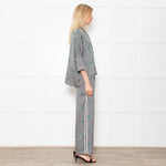 Maje Green Small Floral Pattern Pyjama Style Shirt