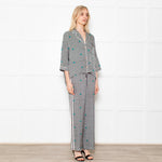 Maje Green Small Floral Pattern Pyjama Style Shirt