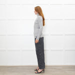 Moncler Grey Ribbed Wool Rollneck Jumper