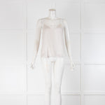 Iro Off White Silk Lace Edge Camisole