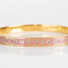 Coach Gold Pink Enamel Bangle