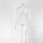 Iro Off White Silk Lace Edge Camisole
